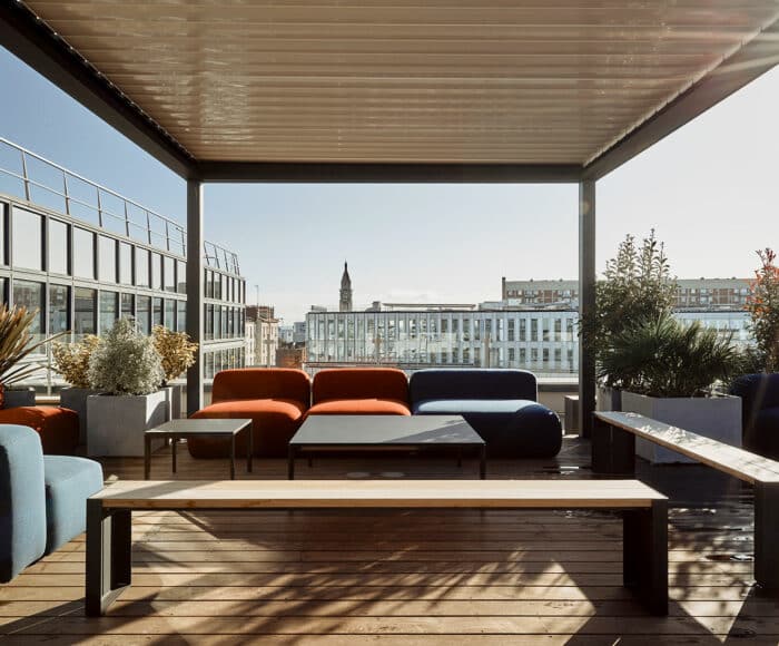 Transformation Terrasse d'entreprise Lo Architectes